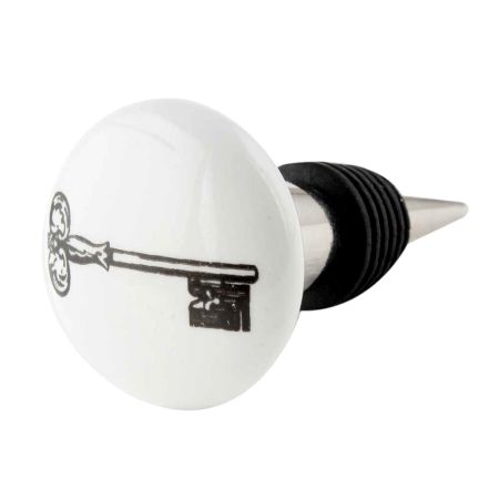 Ceramic Key Painted Wine Bottle Stopper